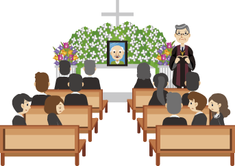 葬儀の流れ 遺族 キリスト教のご葬儀 市民葬登録葬儀社のセレモニー